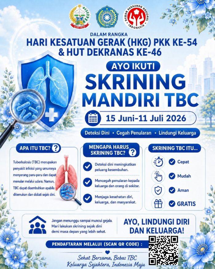 Begini Cara Ikut Skrining Mandiri TBC di HKG PKK 2026